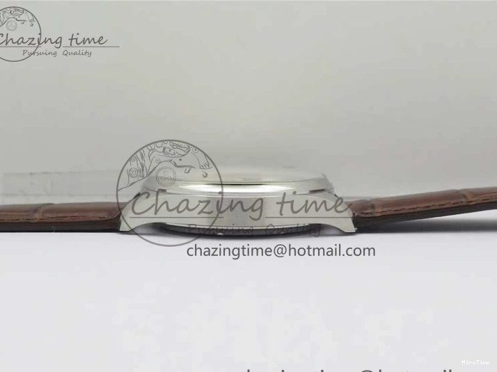 MIROTIME 0413 Original Portuguese IW358304 ZF 1:1 Best Edition SS White Dial RG Markers on Leather Strap A 7077